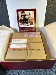 American Girl Molly Christmas Box Brand New Retired MCAD Nurse Doll Snow Globe