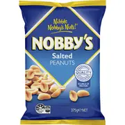 Nobby's Pre-Peeled Peanuts Party Bag Salted 375g