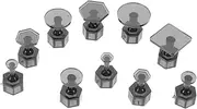 20 Pcs Pull Tab Dent Pulling Tab Puller Dent Removal Tool Device Kit