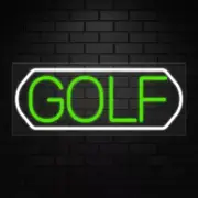 Golf Sign for Business Displays | LED Flex Neon | 32"W x 13"H x 1"D