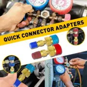 R1234YF Quick Coupler Connector High/Low Manifold Adapters AC Gauge Auto Set 2x (for: Honda)