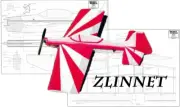 Zlinnet Electric Sport 4ch 37" WS RC Airplane Plans & Templates Printed