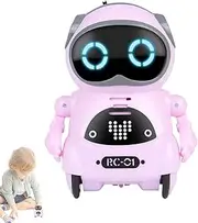 Talking Robot, Musical Robot Toy, Interactive Automaton Toy, with Singing and Dancing Features, Compact and Kid Friendly Design, 8.5x6.5x5cm, White/Blue/Pink, for Boys and Girls