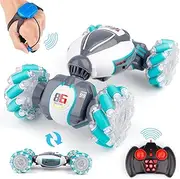 Gesture RC Stunt Car Toys for 6-12 Boys - 2.4Ghz Hand Controlled Remote Control Cars, Best Birthday Gifts for Kids Age 7 8 9 10 11 yr, PREPOP 4WD Transform Off Road for Rotating Indoor and Outdoor