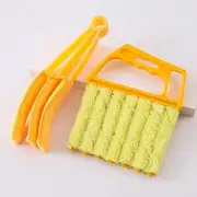 Window Blind Cleaner Duster Brush - 2Pcs Mini Hand-held 7 Finger Dusting Tool for Venetian Blinds