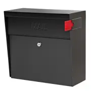 Locking Wall-Mount Mailbox with High Security Reinforced Patented Locking System