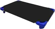 Cot Sheets for Toddler and Preschool - Daycare/Pre-School Cot Sheet - Corner Elastic Loops - Cot Bed Fitted Sheet - Poly Cotton Surface Pack of 6 (22" X 52) - Daycare Sheets 22 X 52 Inch Black
