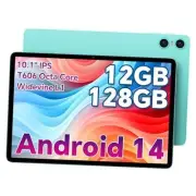 Android 14 Tablets, 10 Inch Tablet, A10 Tablet 12GB RAM+128GB ROM(TF Teal