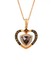 Le Vian Nude Palette 14K Rose Gold 1.04 ct. tw. Diamond & Quartz Pendant