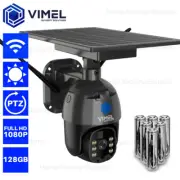Wireless Security Camera WIFI 128GB Solar Panel PIR Sensor Night Stealth Home