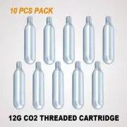 10PCS Co2 Threaded Cartridge 12g Bicycle Cycling Bike Tyre Air Inflator Pump