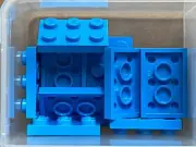 LEGO Parts - Dark Azure Plate 2 x 3 - No 3021 - QTY 10