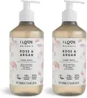 I Love Naturals Rose & Argan Hand Wash, Natural Oils of Rose & Patchouli, Gen...