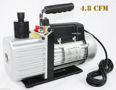 1/3 HP 4.8CFM Rotary Vane Deep Vacuum Pump HVAC Tool For AC R410a R134 R22 etc