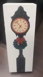 CATS MEOW STREET CLOCK HOLIDAY ACCESSORY NEW