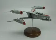 Thunderbolt Babylon 5 Fighter Spaceship Desktop Wood Model Regular Free Shipping