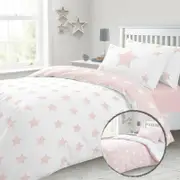 Pinkly Stars Quilt/Doona Cover Set