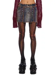 [Current Mood] Breaking It All Denim Mini Skirt