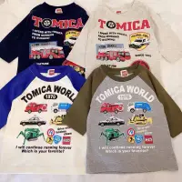 在飛比找蝦皮購物優惠-現貨 日本品牌 Tomica 多美卡 薄棉7分袖上衣 日本童