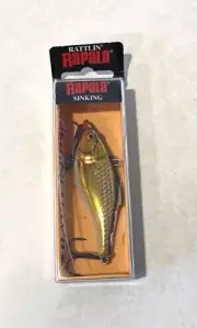 Rapala RNR-7 Rattle Lipless Bass Sinking Lure 1/2oz Plug 2-3/4” SILVER GOLD New