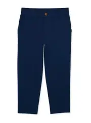 Wonder Nation Boys Blue School Uniform Flat Front Pants Size 14 Husky New