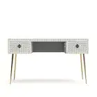 Bone Inlay Study Table, Desk Table, Console Table – Harmony Grey Colour