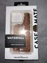 Casemate~Waterfall Case Gold Glitter for iPhone 11 Pro New In Package