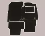 RENAULT CLIO (2005 TO 2009) Tailored Car Floor Mats wHITE TRIM EDGE