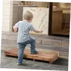 One Step Stool for Elderly (35" Length) - Acacia Wood High Riser Step Stool