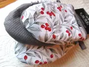 RALPH LAUREN MINI OVEN MITTS SET OF 2 NWT MISTLETOE PATTERN QUILT LINING COTTON