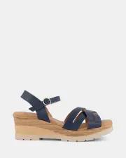 Miss Sofie Onyx/Navy Womens Wedges 41