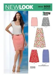 New Look Sewing Pattern 6053 Skirt Easy to Sew Misses Size 8-18