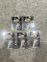 2021 Topps Chrome Isaac Paredes 5 Card RC Lot
