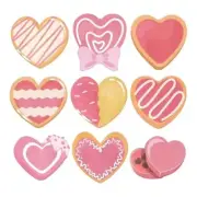 9Pcs Self-Adhesive Notes Pad Heart Shape Notes Pad Removable