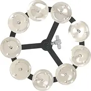 Labymos Mountable Hihat Tambourine with Steel Jingles for Drum Set