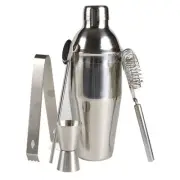 5 Pcs Bartender Set Shaker Stainless Steel for Cocktails Kit Accessories Tools