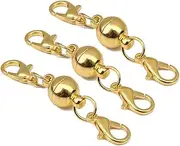 [BIGTEDDY] 5X Magnetic Lobster Clasp Hook Connector Buckle Necklace Bracelet Jewelry DIY (Gold)