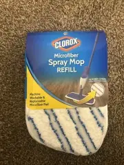 Clorox Microfiber Spray Mop Refill with Scrubby Strips Scrubbing Pad Washable