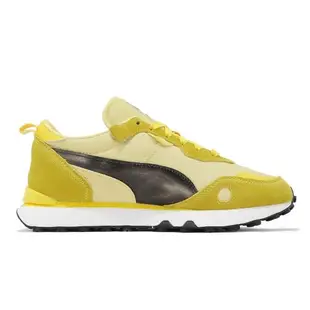 Puma 休閒鞋 Rider FV Pikachu 男鞋 女鞋 黃 黑 麂皮 寶可夢 皮卡丘 38768801