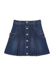 Balmain Kids Stretch-denim Skirt (4-10 Years) - Blue Denim - 08YR (8 Years) 08YR (8 years)