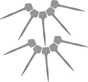 BESPORTBLE 10pcs Horseshoe Nails Horse Fixators Mini Hoof Nails for Horse Tack High Tensile Strength