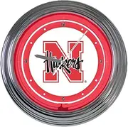 Nebraska 15" Neon Clock