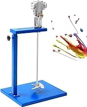 5 Gal Automatic Lifting Pneumatic Mixer, Stainless Steel Air Agitator Paint Stirring Mixer, Bracket Barrel Mixer with 50-2600RPM Speed, Vertical Ink Coating Liquid Paint Stirrer Mixing Tool, for Home