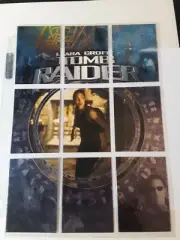 2001 Inkworks Lara Croft Tomb Raider #LC1-LC9 Puzzle Chase Set
