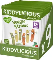 Veggie Straws, 12G (Pack of 9) - New Tastier Recipe