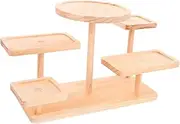 Wooden Shelf Ladder for Perfume, Cupcakes, and Greenery, Great for Indoor Decoration, Five-Level Display Rack for Various Items
