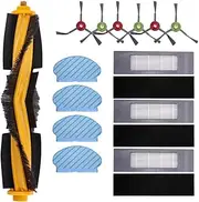 Accessory Replenishment Pack for Ecovacs Deebot N8 Ozmo 920 950 T5 T8 T9 Robot Vacuum Cleaners Including a Main Roller Bush, Filters & Side Brushes and Mop Pads