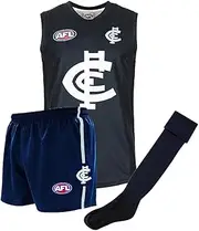 Carlton Blues Junior Youths Kids AFL Auskick Playing Pack Jumper Guernsey Jersey Shorts Socks