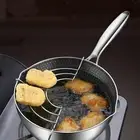 Japanese Tempura Fryer Pan Ramen Pan Cookware Deep Fryer Pot Instant Noodles