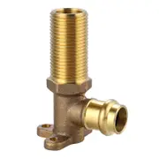 SmarteX-Press 15mm x 1/2" BSP Brass Male Back Plate Elbow